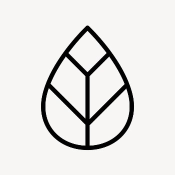Leaf, environment line icon, minimal | Free Icons - rawpixel
