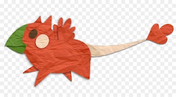 Leaf Fish RED.M - pock vector 