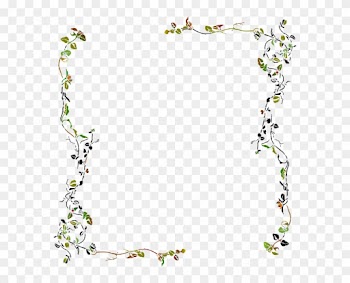 Leaf Frame Png Clipart - Floral Border Clip Art