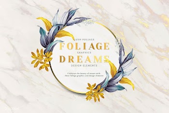 Leaf framed invitation card | Free stock vector - 593936