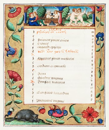 Leaf from a Psalter and Prayerbook: Calendar Page with Labors (ca. 1524) Original from The Cleveland Museum of Art. Digitally enhanced by rawpixel.
