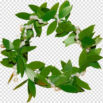 Leaf Garland Wreath Crown, Leaf garland transparent background PNG clipart