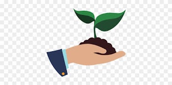 Leaf Hand Plant Green Nature Ecology Icon - Illustration