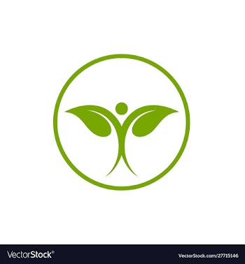 Leaf healthy logo template vector image