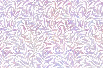 Leaf holographic pattern remix from artwork by William Morris