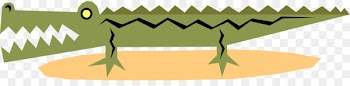 Leaf Illustration Clip art Green Amphibians - caiman poster 