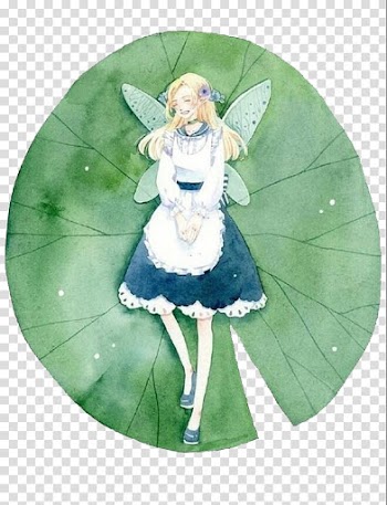 Leaf Ink wash painting Nelumbo nucifera Lotus effect, Ink lying on the lotus leaves on the fairy transparent background PNG clipart