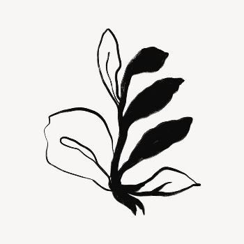 Leaf line art, Chinese brush | Free Photo - rawpixel