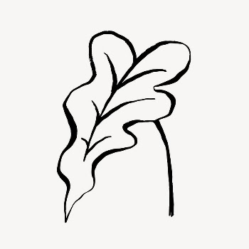 Leaf line art, Chinese brush | Free Photo - rawpixel