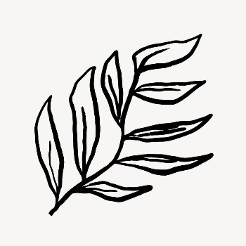 Leaf line art, Chinese brush | Free Photo - rawpixel