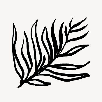 Leaf line art, Chinese brush | Free Photo - rawpixel