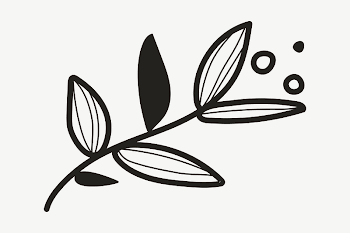 Leaf line art illustration vector | Free Vector - rawpixel