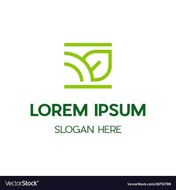 Leaf line creative growth logo vector image