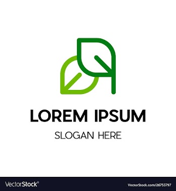 Leaf line creative growth logo vector image