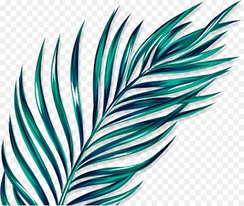 Leaf Line Turquoise - Leaf 