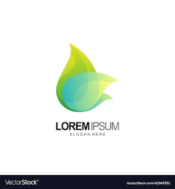 leaf logo design and template
