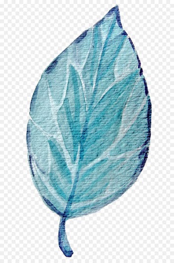 Leaf miner Blue Clip art - watercolour 