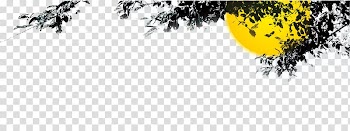 Leaf Moon Graphic design, Moon leaves transparent background PNG clipart