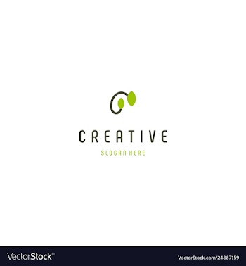 Leaf naturally ecology creative business logo vector image