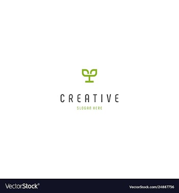 Leaf naturally ecology creative business logo vector image