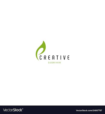Leaf naturally ecology creative business logo vector image
