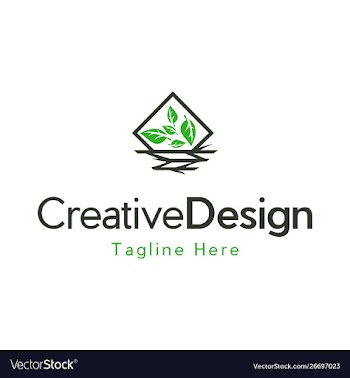 Leaf organic ecology creative logo vector image