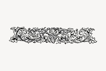 Leaf ornament clipart, drawing illustration | Free Vector Illustration - rawpixel