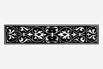 Leaf ornament divider, vintage border | Free Photo - rawpixel
