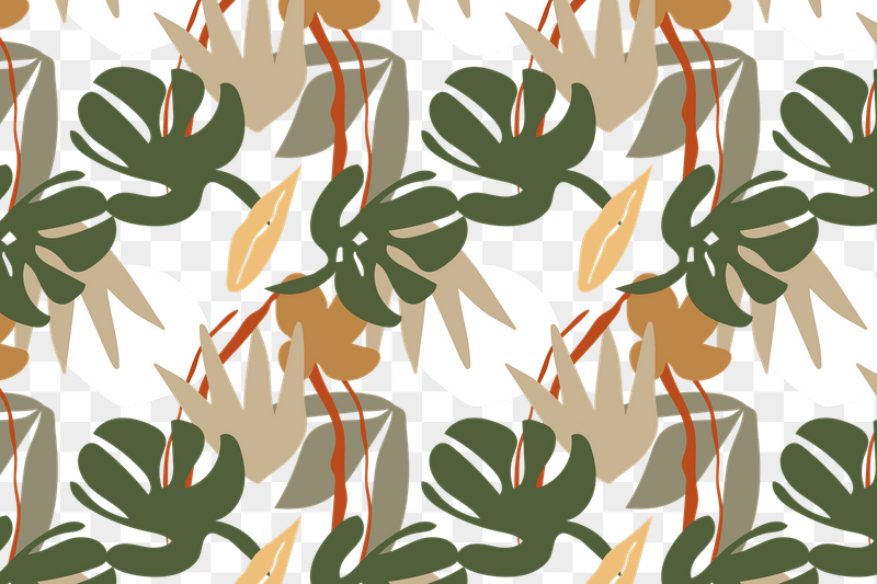 Leaf pattern png background, transparent | Free PNG - rawpixel