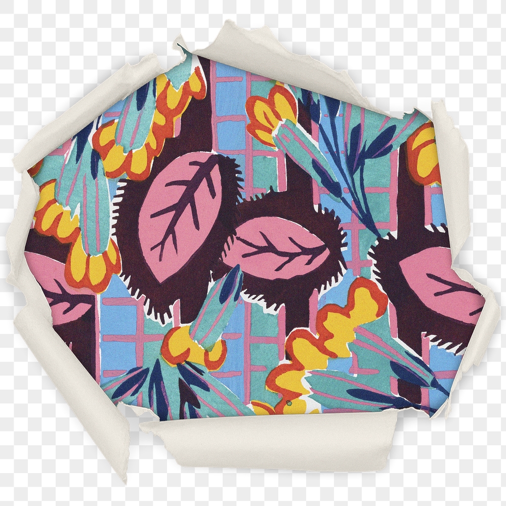 Leaf pattern png badge sticker | Free PNG - rawpixel