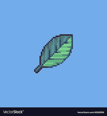 leaf pixel art for game