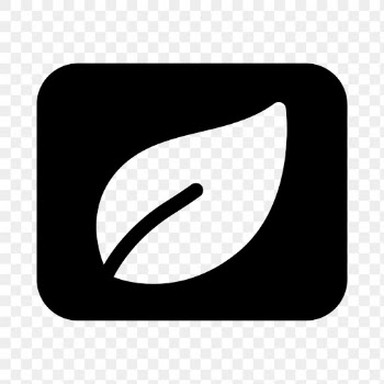Leaf png environment icon in flat style | Free stock illustration | High Resolution graphic