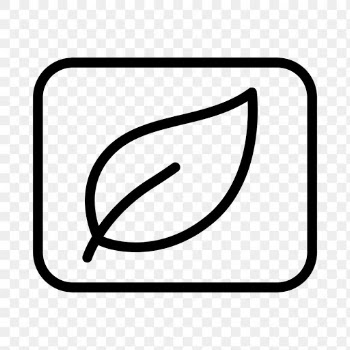Leaf png environment icon in simple style | Free stock illustration | High Resolution graphic