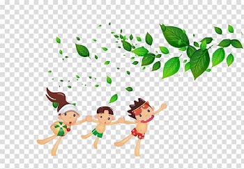 Leaf RGB color model , Floating Leaves cute kids transparent background PNG clipart