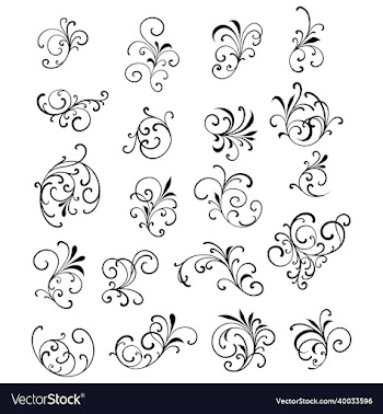 leaf - royal calligraphy elements