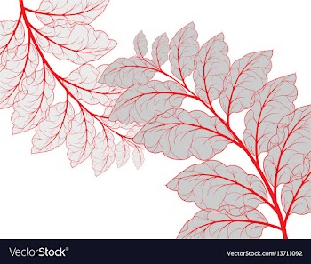 Leaf scene vector image