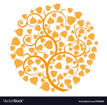 Leaf scene vector image