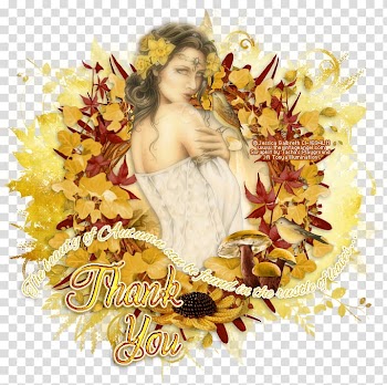 Leaf, thank you tag transparent background PNG clipart