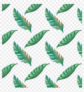 Leaf Tropics Drawing - Drawn Tropical Pattern Png