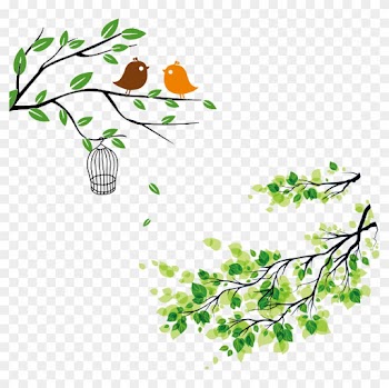 Leaf Twig U624bu6284u5831 Clip Art - Cartoon Tree Branch