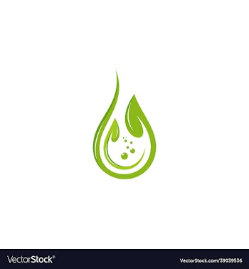 leaf water drop template