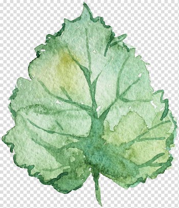 Leaf Watercolor painting , Blue Leaves transparent background PNG clipart