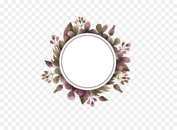 Leaf Watercolor painting Euclidean vector - Purple fresh flowers border texture 