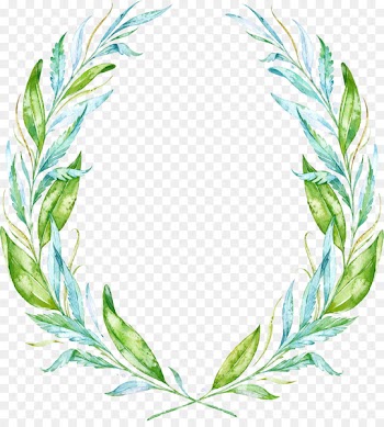 Leaf Watercolor painting Wreath Drawing - Tree ring 
