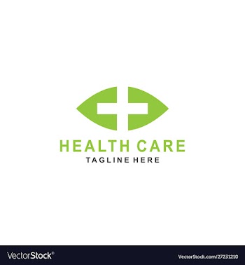 Leaf with cross plus for medicalhelth logo design vector image