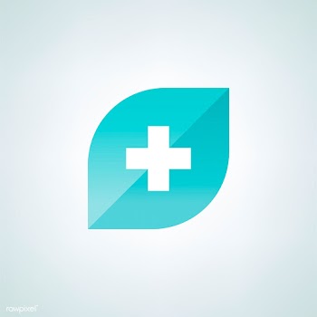Leaf with red cross sign vector | Free stock vector - 516106