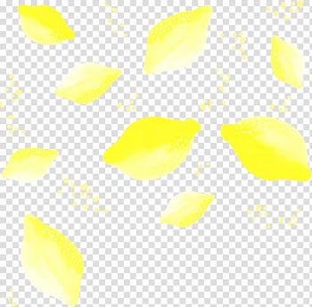 Leaf Yellow Pattern, Watercolor lemon background transparent background PNG clipart