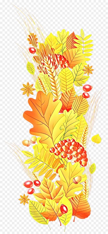 leaf yellow plant clip art flower