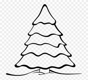 Leafless Tree Outline Printable Clip Art Bare Trunk - Christmas Tree Coloring Pages