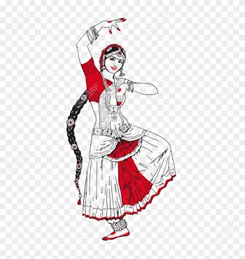 Learn About How To Dance Odissi Style Indian Classical - Indian Dancing Girl Sketch